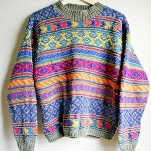 Northern Isles Cable Sweater Women's Size Medium